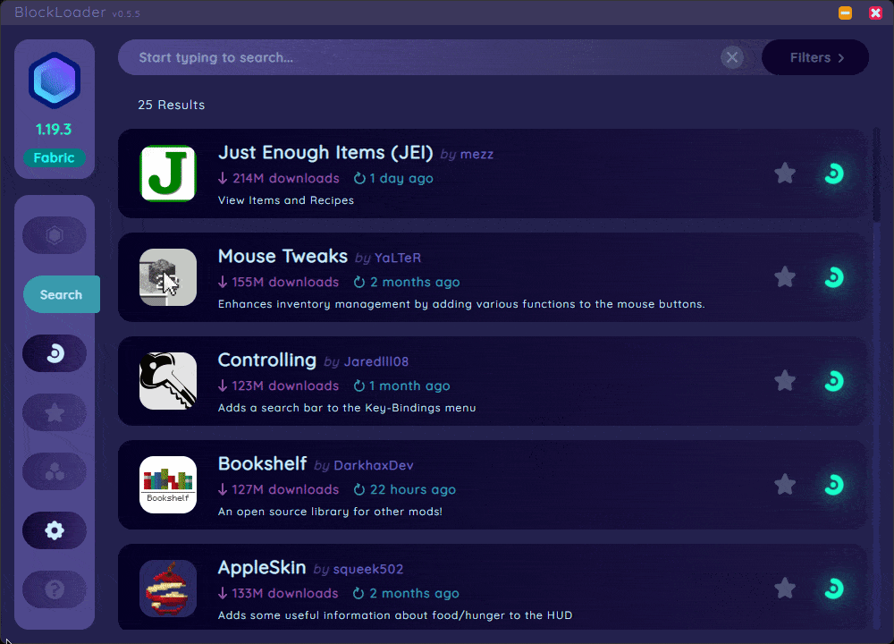 Example of BlockLoader working